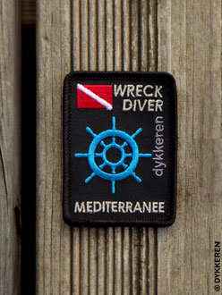 Patch Wreck Diver Meacute;diterranée wreck diving Le Rubis Donator