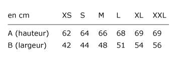 Guide des tailles - Femme