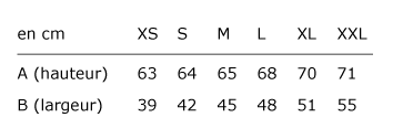Guide des tailles - Femme