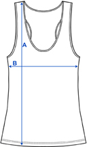 size guide woman tank top