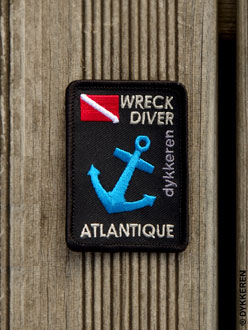 Patch Wreck Diver Atlantique wreck diving Afrique Sauerland