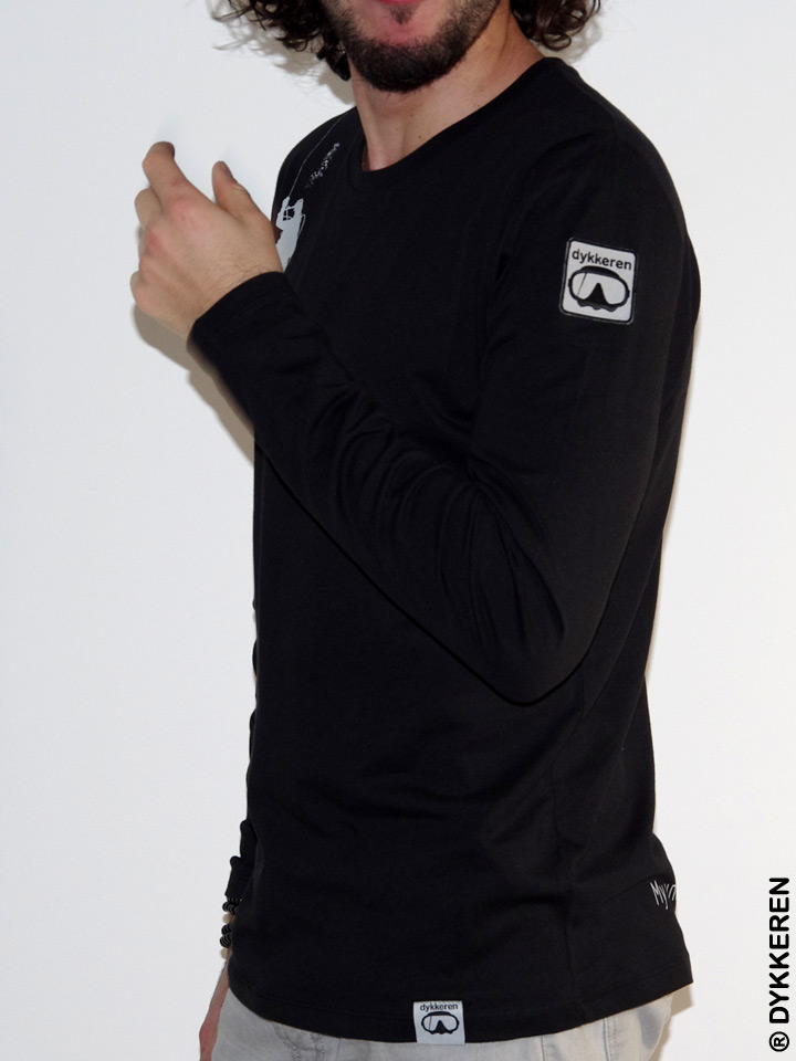 Tee-shirt plongée sous-marine palier de décompression en coton bio Dykkeren The eco-friendly divewear Fairwear