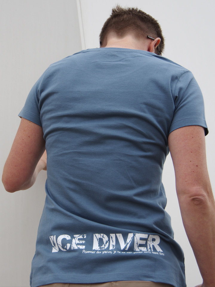 scuba dive t-shirt organic cotton Fairwear by Dykkeren The Eco-Friendly Divewear North pole Greenland for Alban Michon