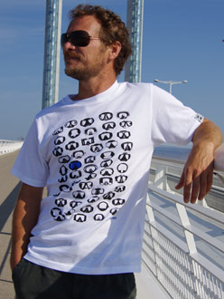 scuba dive t-shirt Masques with scuba masks by Dykkeren The Eco-Friendly Divewear Fairwear organic cotton